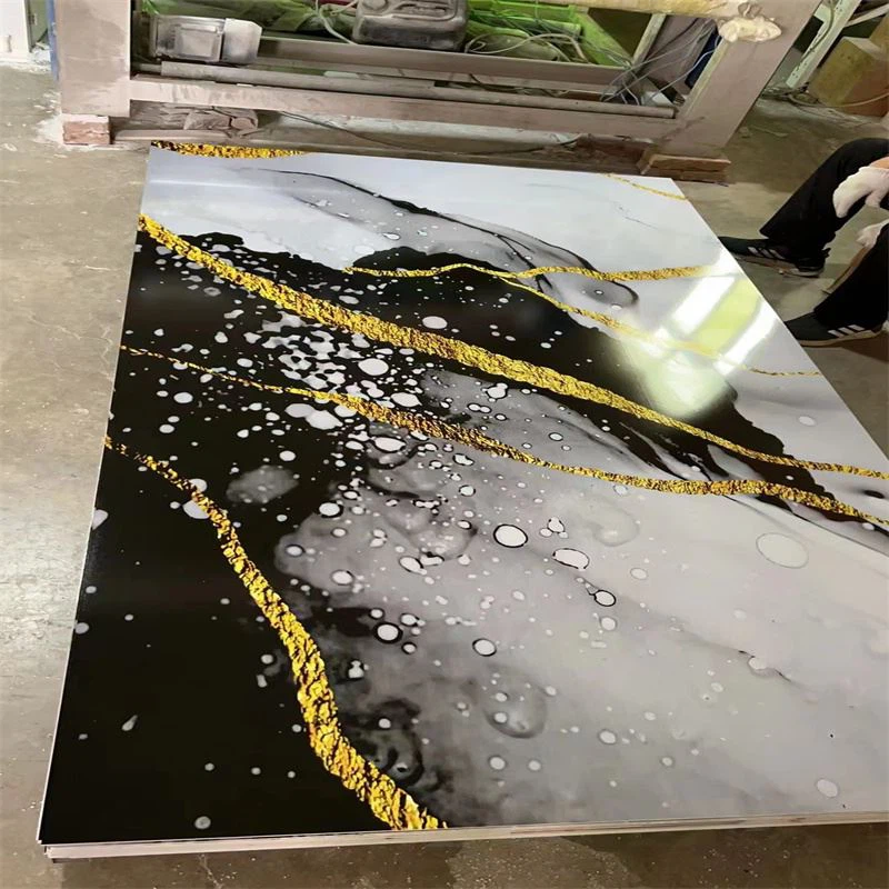 Panneau Uv en marbre PVC pour la décoration murale